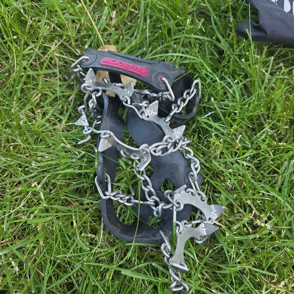 Kahtoola MICROspikes -snow, ice, trail hiking crampons - RED, LARGE